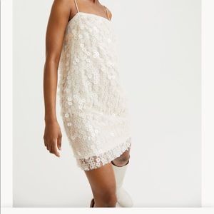 Flower sequin dress